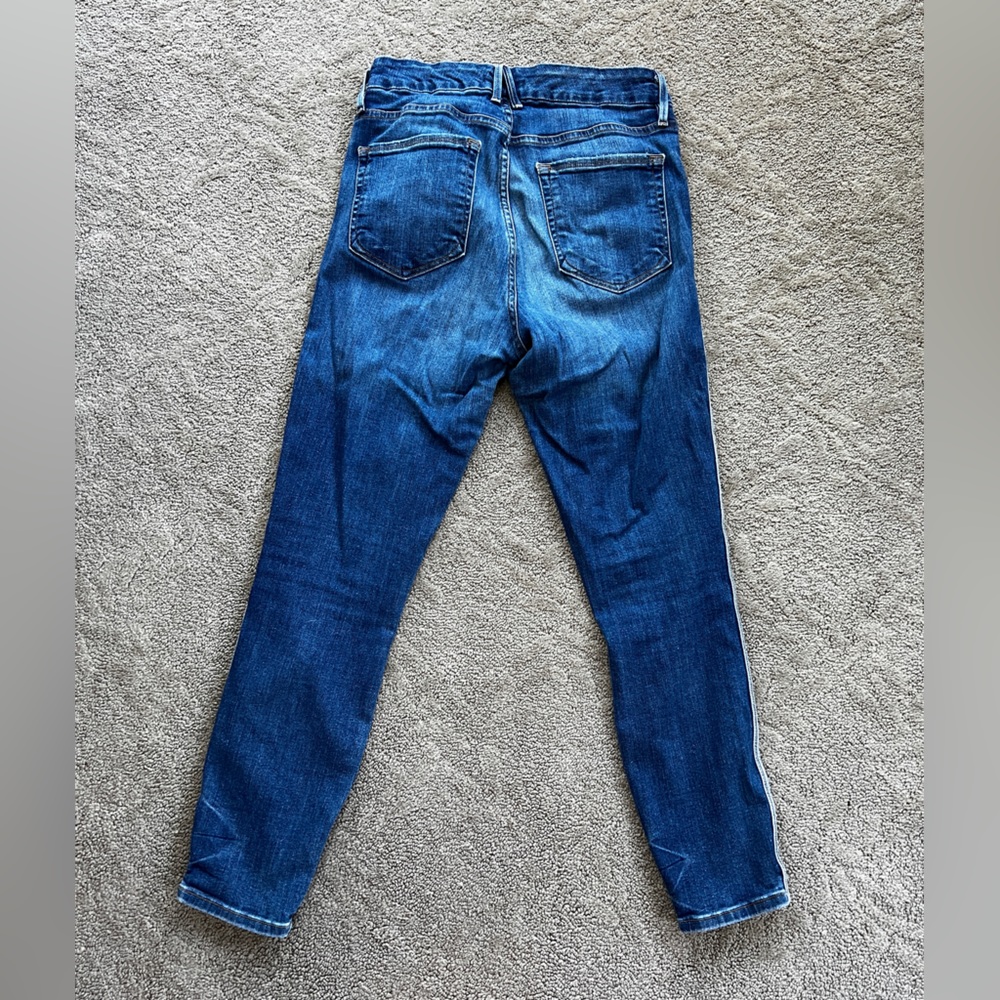 Good American Good Legs Jeans with Stripe | Size 10 - Picture 3 of 4